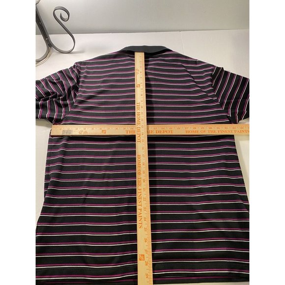 Nike Golf Dri-Fit Men's Purple Striped Polo Golf Shirt Size xl - Picture 7 of 7